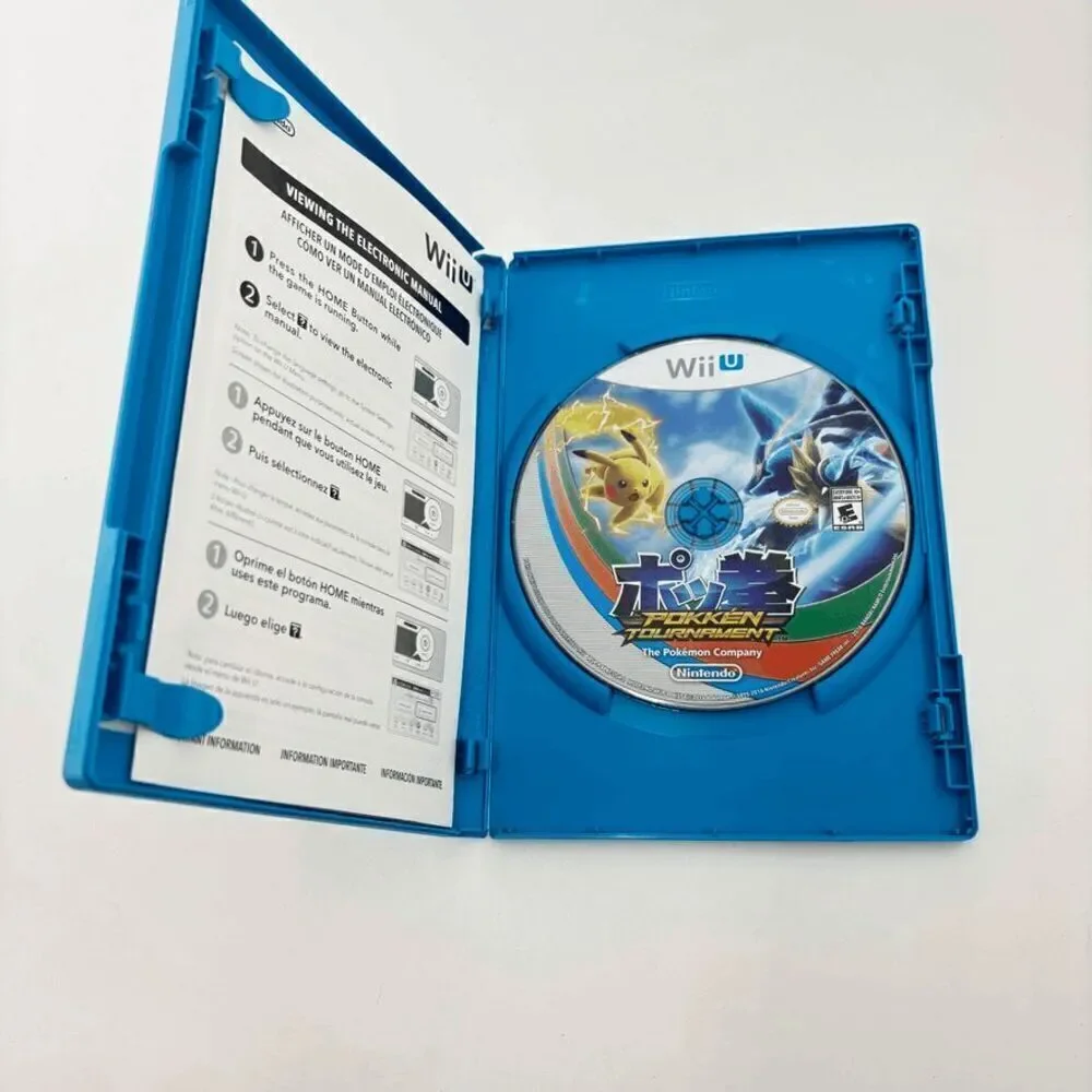Pokemon Pokken Tournament Wii‎ U (Nintendo Wii U) Tested Does Not Come With Card